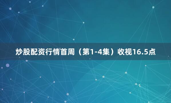 炒股配资行情首周（第1-4集）收视16.5点