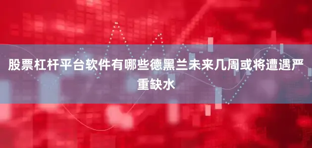 股票杠杆平台软件有哪些德黑兰未来几周或将遭遇严重缺水